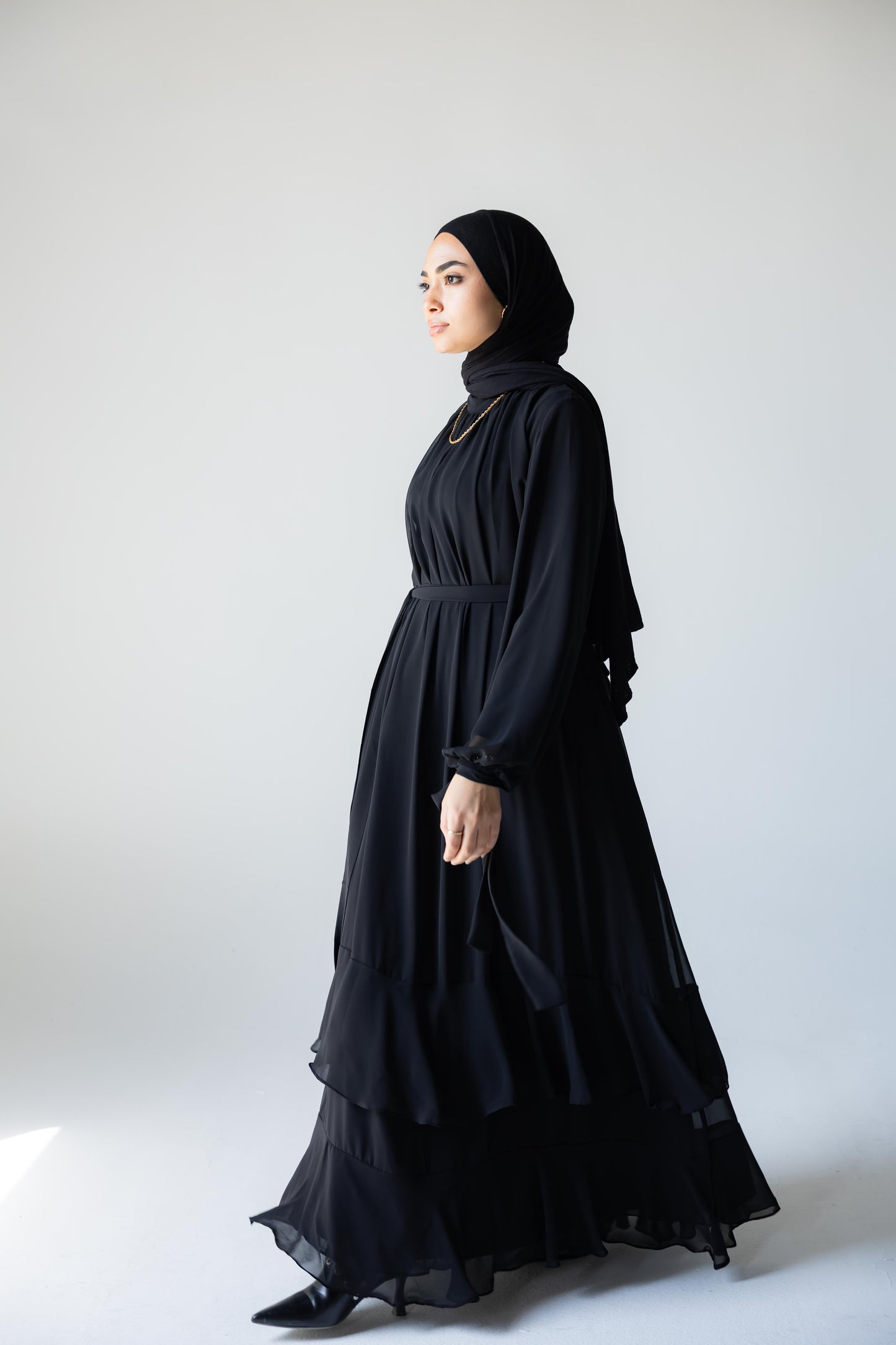 Airy chiffon dress