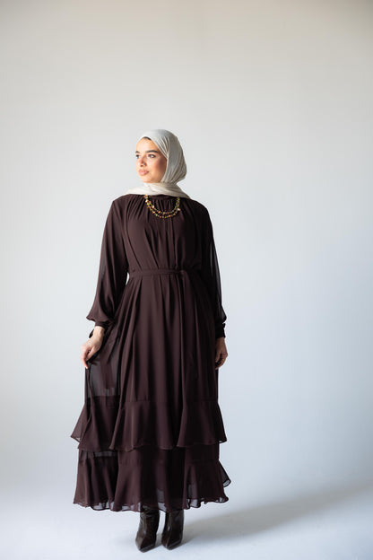 Airy chiffon dress