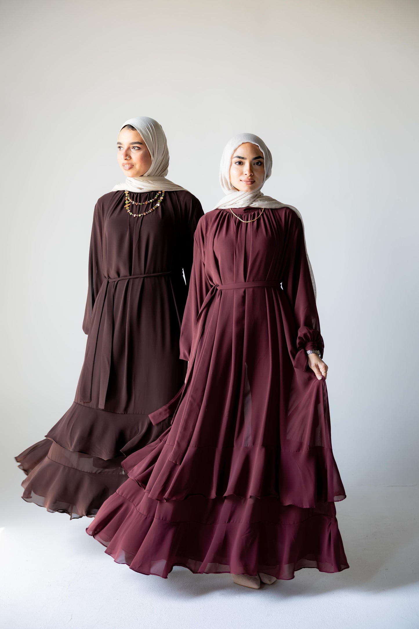 Airy chiffon dress