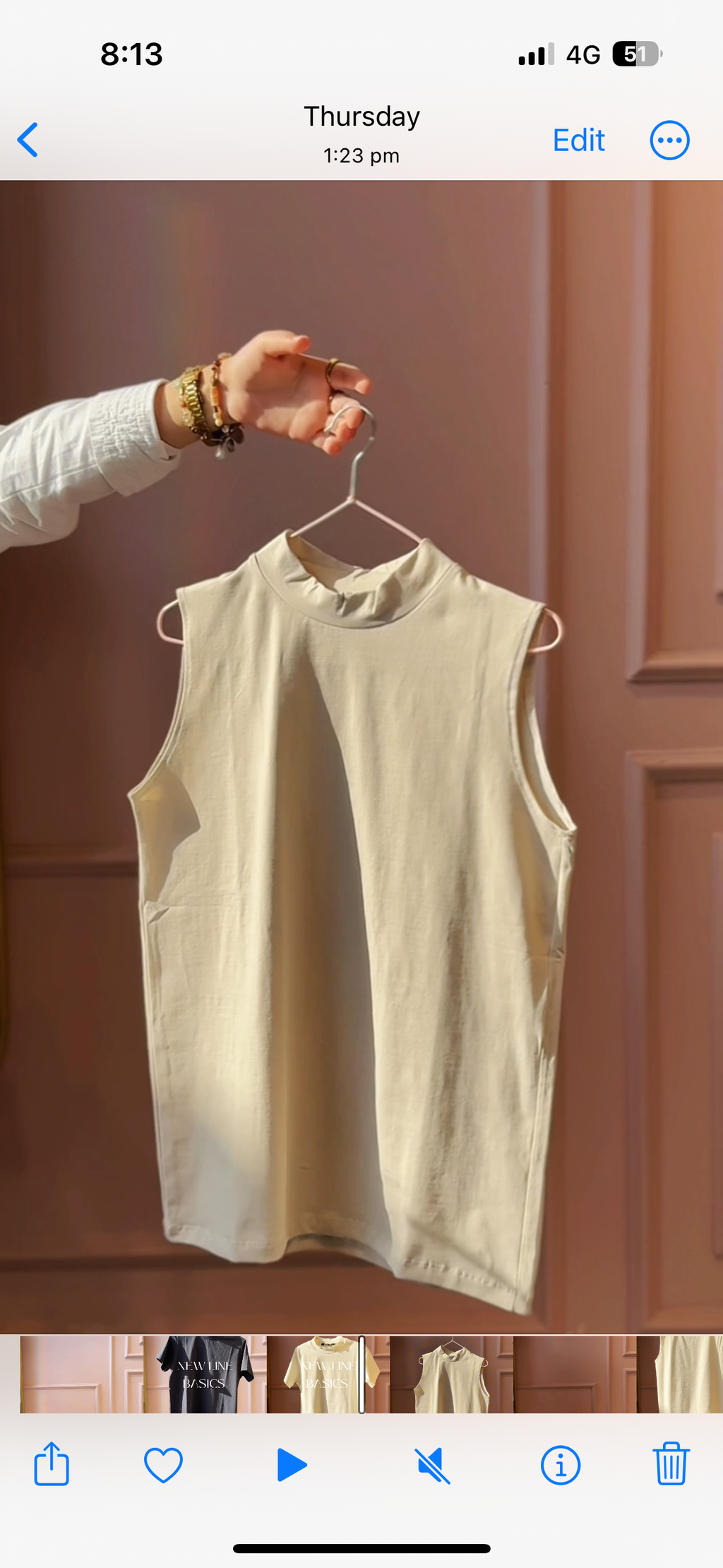 Cotton basic sleeveless