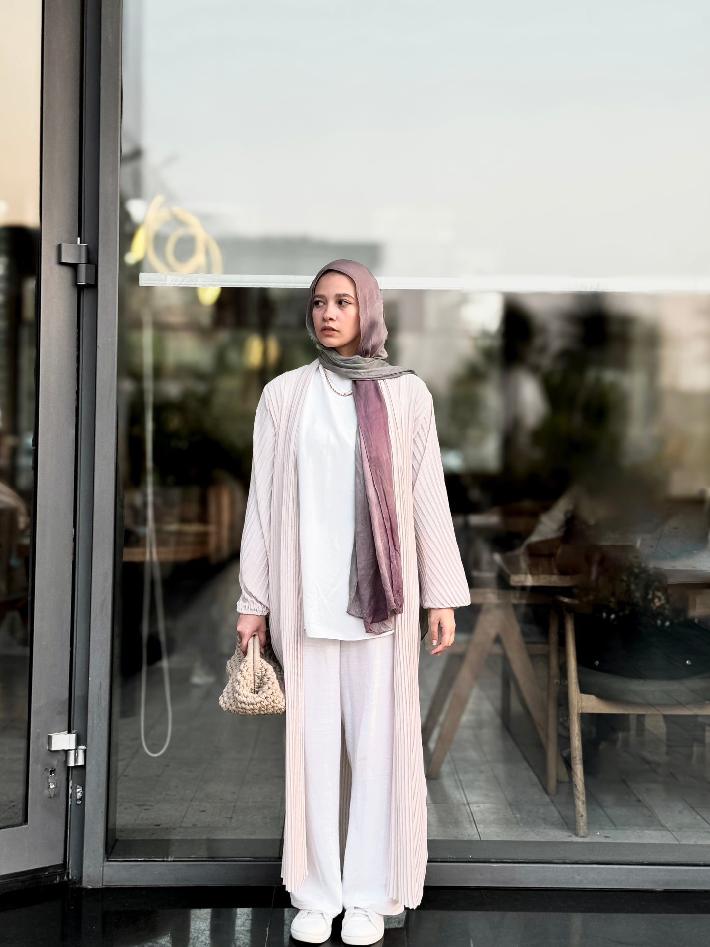 Serenity pleated cardigan.