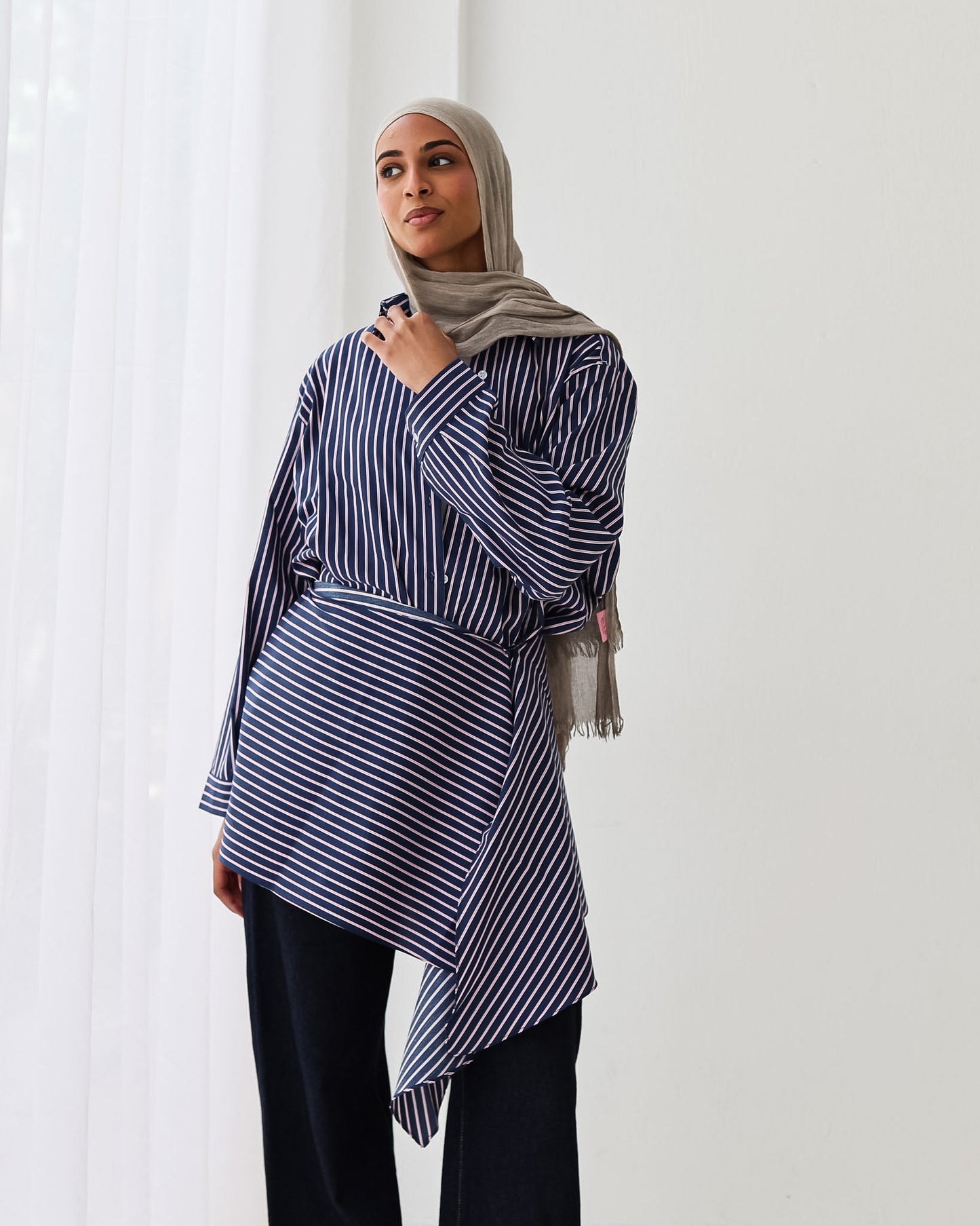 Stripped Shirt In Navy