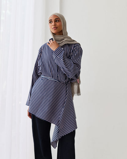 Stripped Shirt In Navy