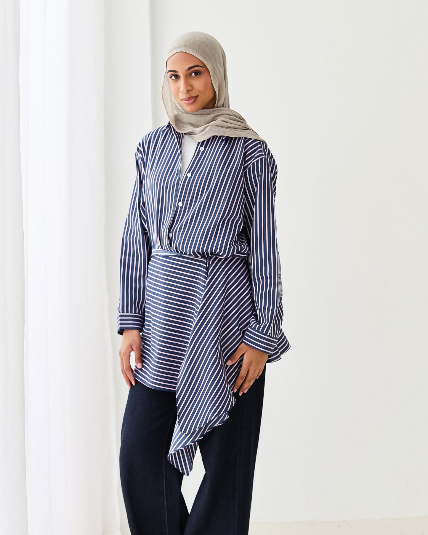 Stripped Shirt In Navy