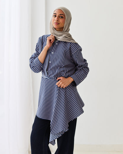 Stripped Shirt In Navy