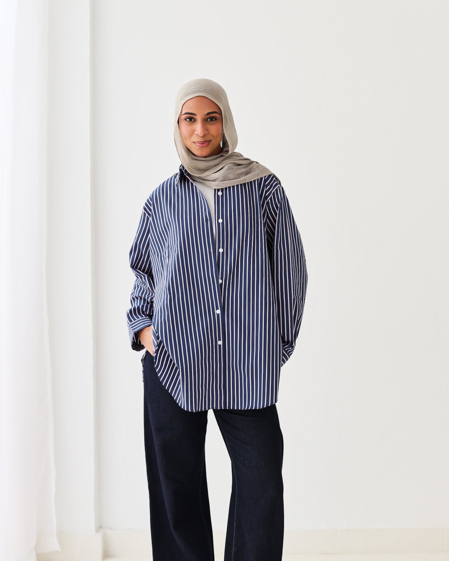 Stripped Shirt In Navy
