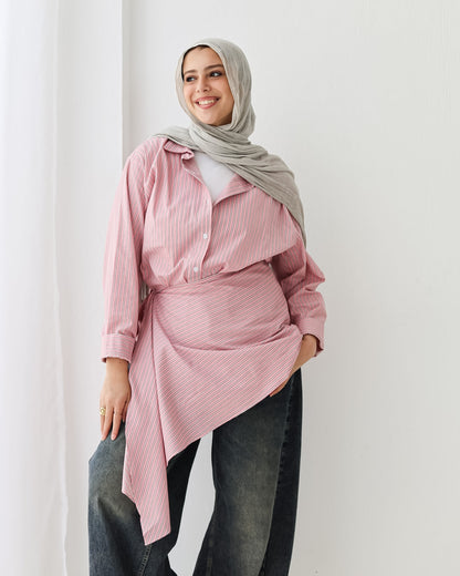 Stripped Shirt In Pink