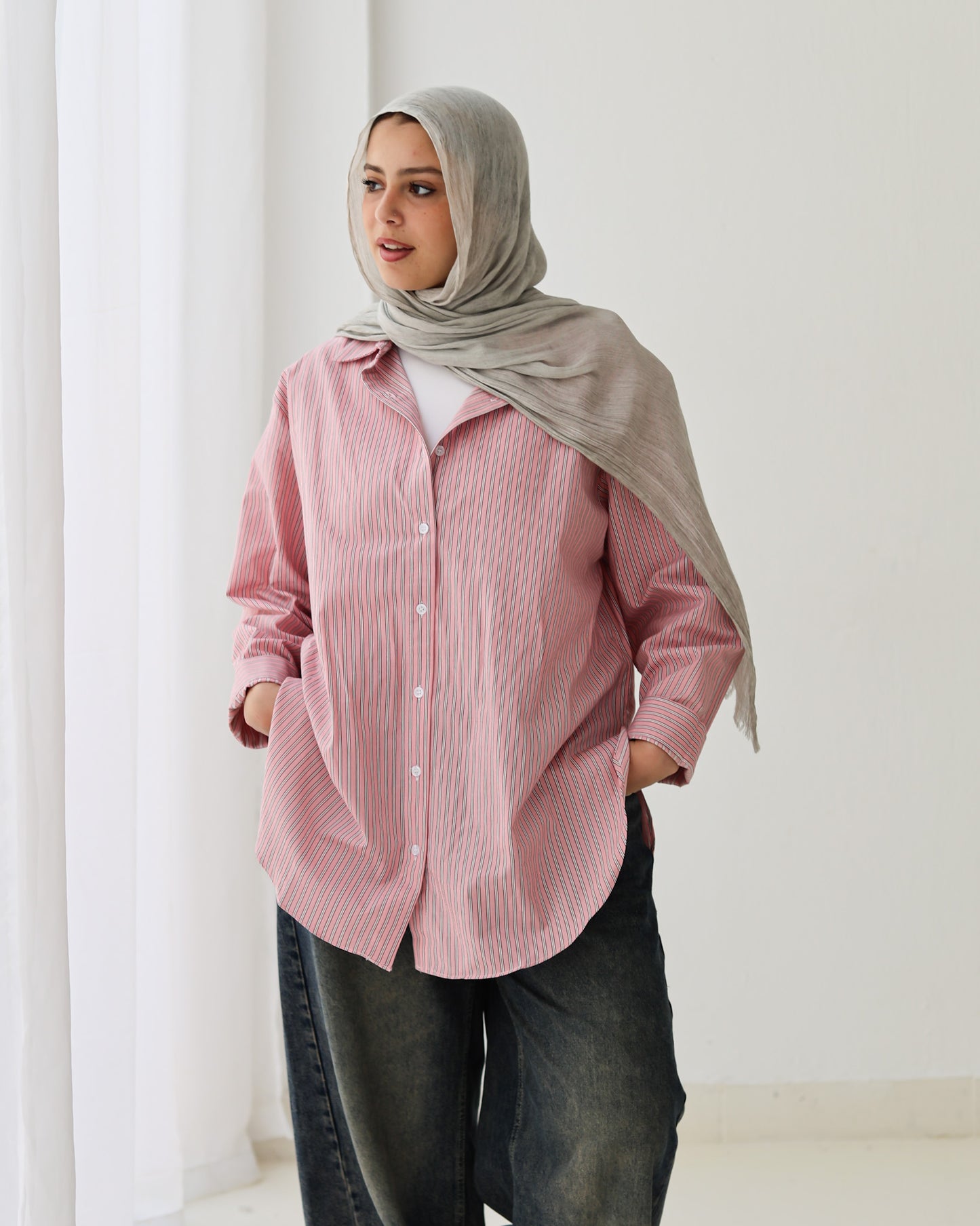 Stripped Shirt In Pink