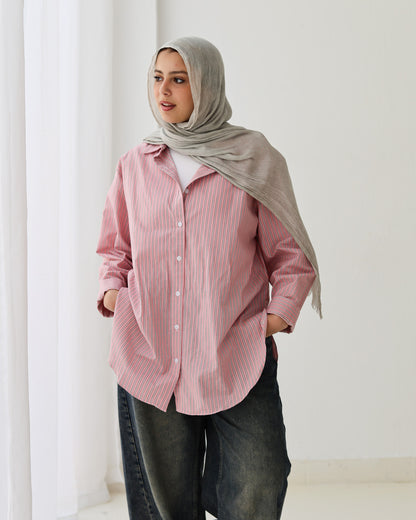 Stripped Shirt In Pink