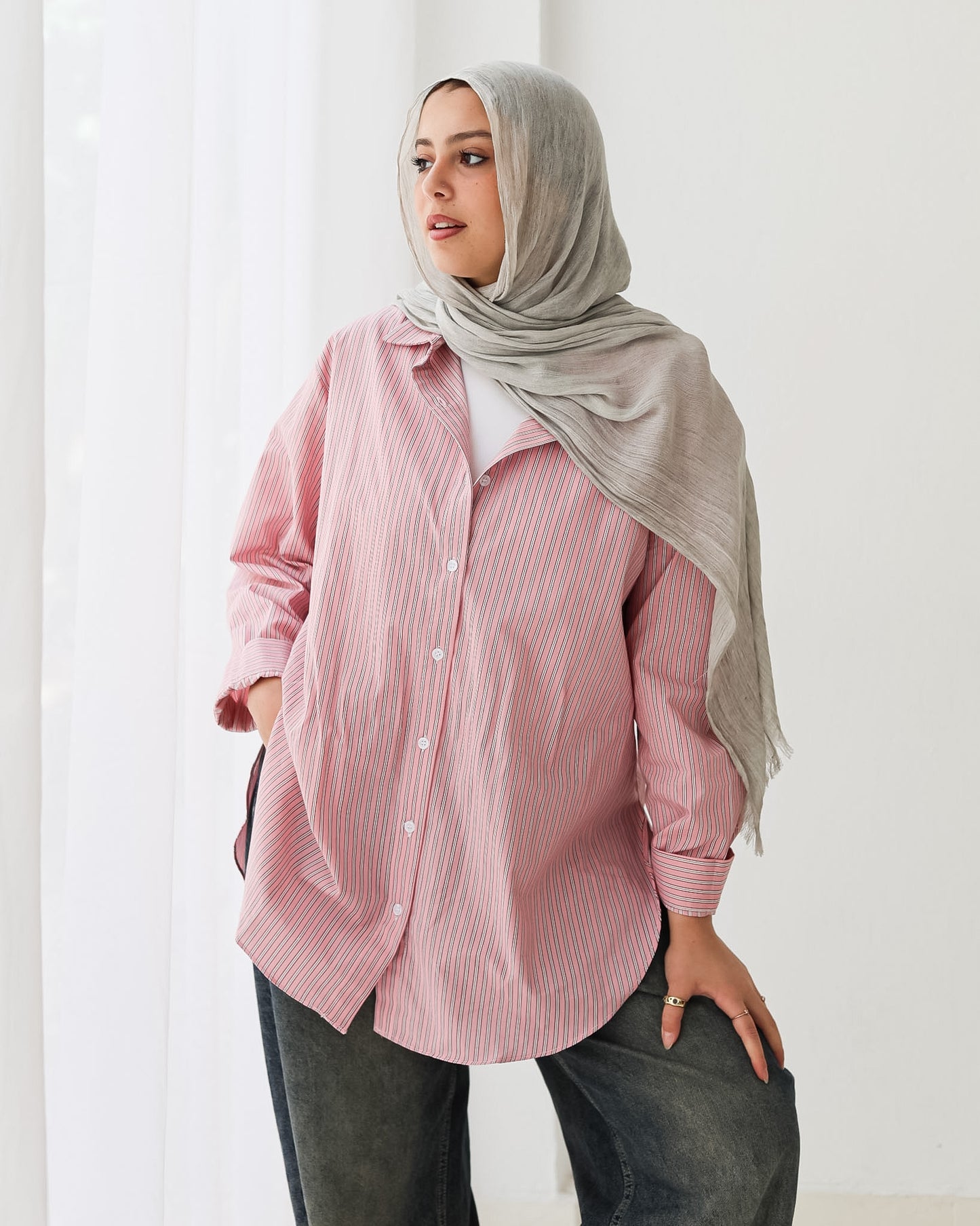 Stripped Shirt In Pink