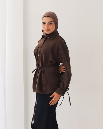 Soft Bow Side Shirt
