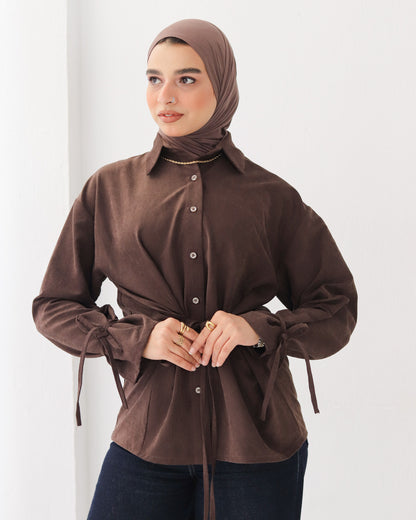 Soft Bow Side Shirt