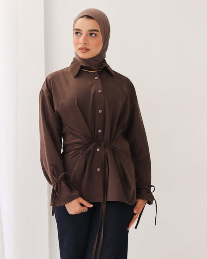 Soft Bow Side Shirt