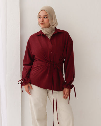 Soft Bow Side Shirt