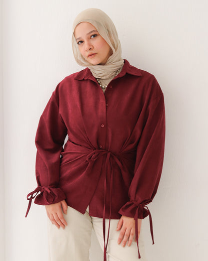 Soft Bow Side Shirt