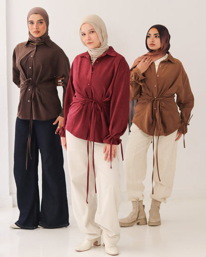 Soft Bow Side Shirt
