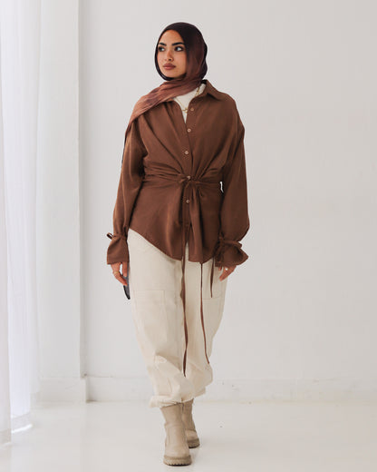 Soft Bow Side Shirt