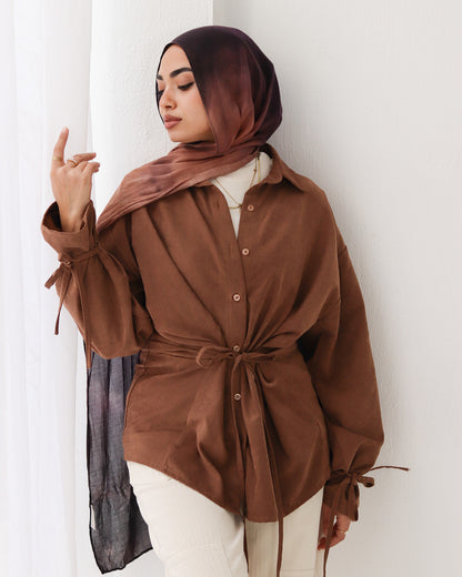 Soft Bow Side Shirt