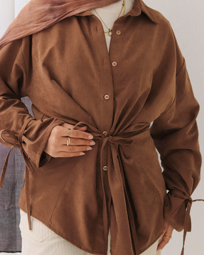 Soft Bow Side Shirt