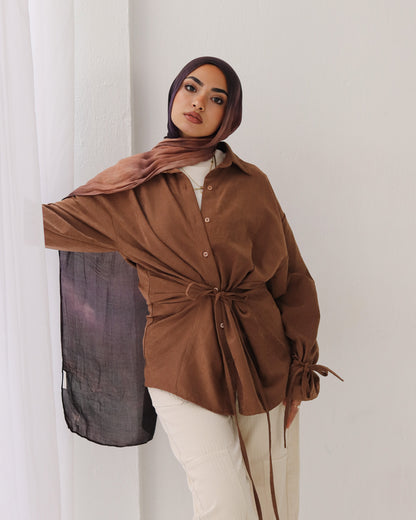 Soft Bow Side Shirt