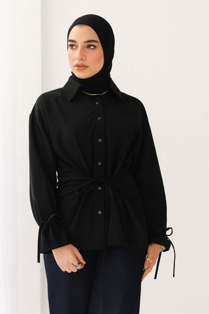 Soft Bow Side Shirt